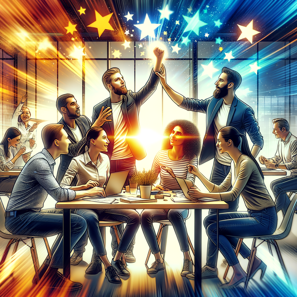 Entrepreneurs collaborating on innovative ideas